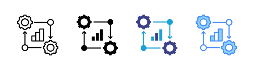 Obraz premium Effective icon set multiple style collection