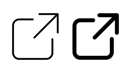 External link icon set for web and mobile app. link sign and symbol. hyperlink symbol