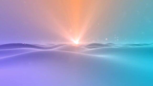 Abstract Color Gradient Blur \'96 Soft flowing light backdrop, immersive full-frame composition of gently blending pastel gradients transitioning from warm peach to soft lavender and cool aqua,