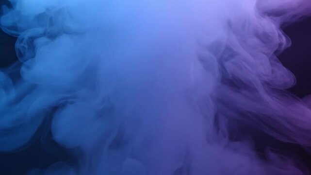 colorful smoke cloud isolated on transparent background