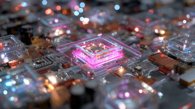 Quantum systems use superposition and entanglement to enable advanced chips to process information far beyond traditional binary logic.