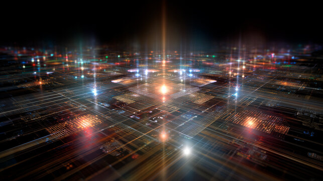 Quantum systems use superposition and entanglement to enable advanced chips to process information far beyond traditional binary logic.