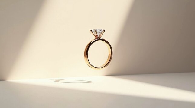 Anillo de compromiso de diamantes de lujo