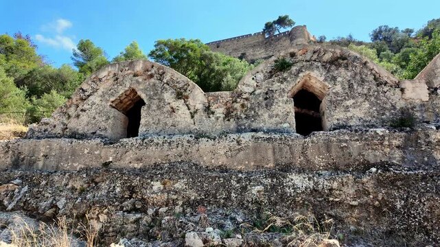 The cisterns at the Castle of X&agrave;tiva are one of the most overlooked engineering features of the fortress.
The castle sits on a ridge nearly 300 meters above the town of X&agrave;tiva