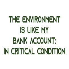 Fototapeta premium Illustration message related to the environment. Transparent background