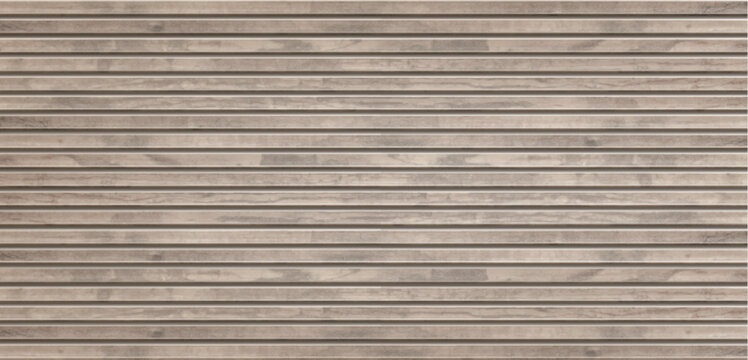 Rustic wood plank wall with natural light brown pattern. Vector realistic illustration of horizontal wooden board background for building interior and exterior design, old weathered hardwood texture