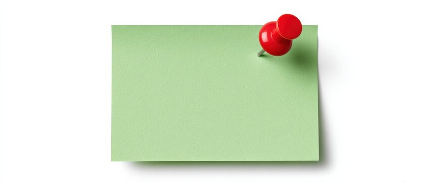 Brighten your workspace with this pale green rectangular sticky note for important reminders.