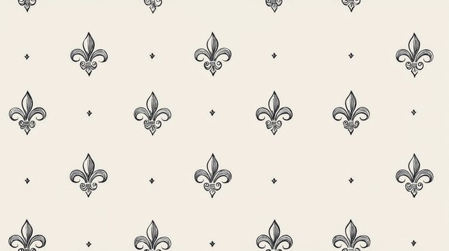 Fleur de lis repeating pattern background texture. Fleur de lis symbols forming a seamless repeating pattern