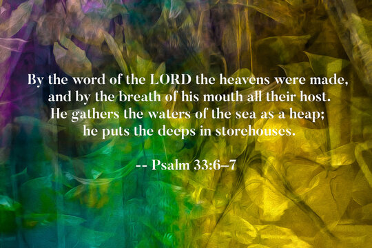 Psalm 33 6-7