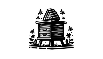 Obraz premium vector illustration of an old building