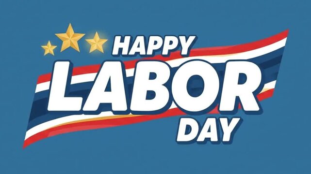 Happy Labor Day Colorful Video
