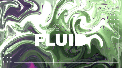 Fototapeta premium Abstract Liquid Color Background with Fluid Shapes | Modern Gradient Flow Design