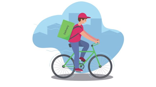 Courier Rider Animation Scene