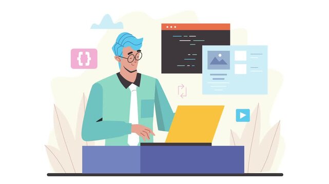 Frontend Development Animation Scene