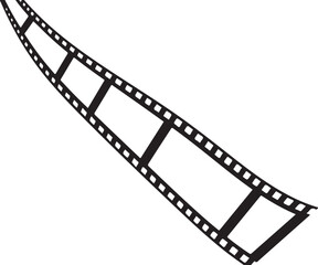 Fototapeta premium Film strip icon movie photography cinema filmstrip film reel footage movie making cinematic art film photography analog film