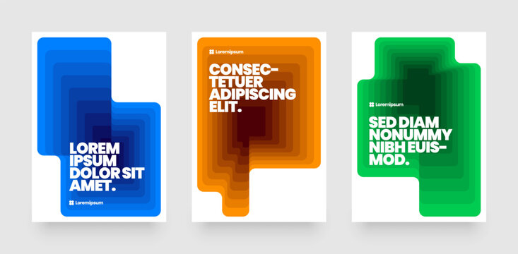 Simple template with abstract geometric shapes. Frame for your message or photo. Layout for flyer, poster or cover.