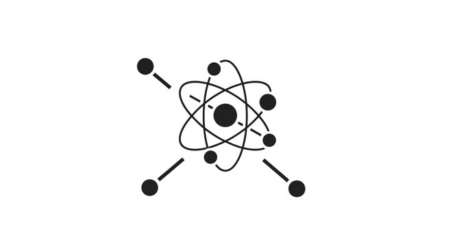 Simple atomic structure model illustration.