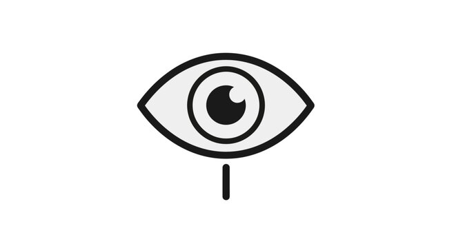 Tearful eye crying sadness emotion symbol.