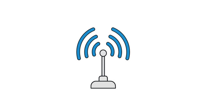 Icon representing wireless internet connectivity.
