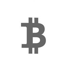 Obraz premium [Business Icons] Bitcoin Cryptocurrency Symbol Icon / ビットコイン暗号通貨シンボルアイコン