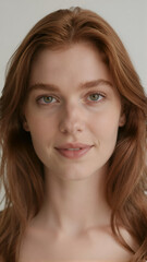 Naklejka premium Young Woman Portrait with Shallow Depth of Field