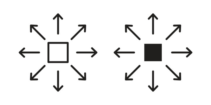 Distribution box icon symbol vector elements for infographic web. EPS10