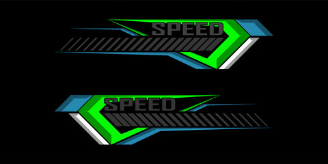 Fototapeta premium Sports background, speed racing graphic vector illustration