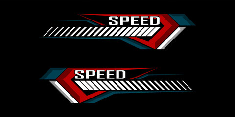 Naklejka premium Sports background, speed racing graphic vector illustration
