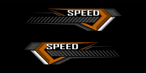 Naklejka premium Sports background, speed racing graphic vector illustration