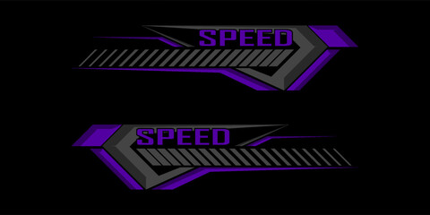 Fototapeta premium Sports background, speed racing graphic vector illustration