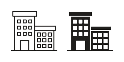 Naklejka premium hotel icon symbol vector elements for infographic web. EPS10