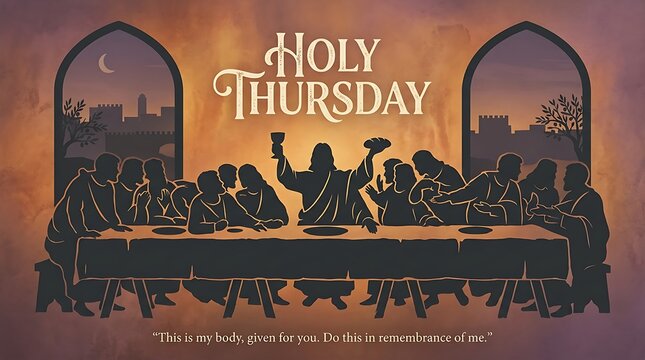 Holy thursday, a sacred day of remembrance and worship