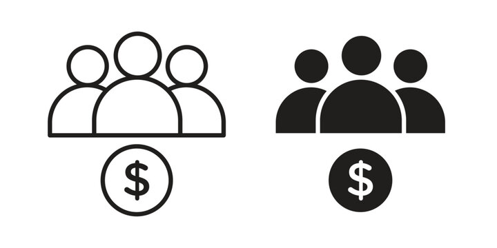 Ponzi scheme icon symbol vector elements for infographic web. EPS10