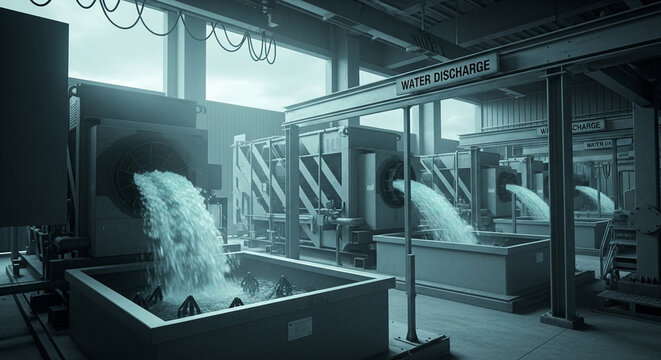Industrial Foundry Process Molten Metal Pouring into Molds.
