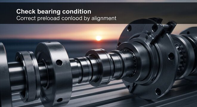 Precision Engineering - Inspecting Bearing Condition and Correcting Preload Alignment.