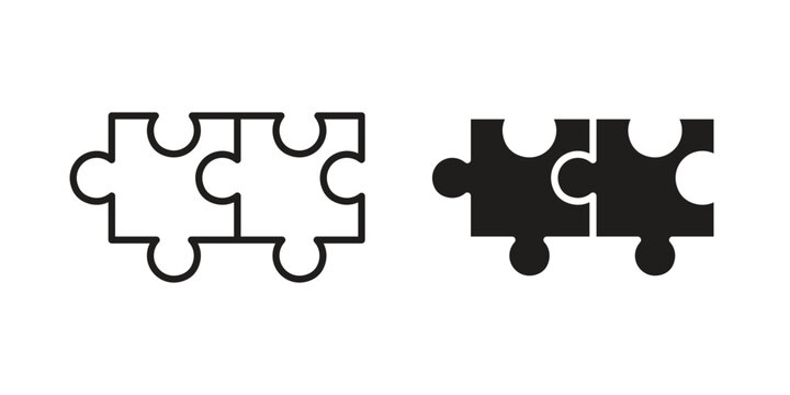 Compatibility icon line vector illustration in solid color design