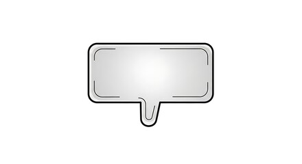 Naklejka premium chat icon on metal button