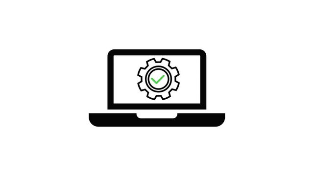 Modern Laptop Screen Animation With Digital Workflow