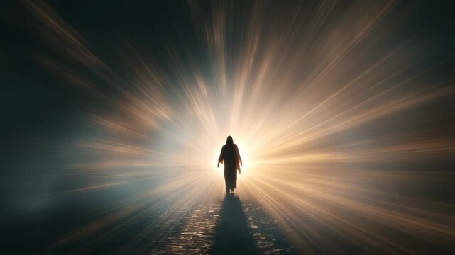 Exploring the journey of Jesus through light and shadow in dramatic settings
