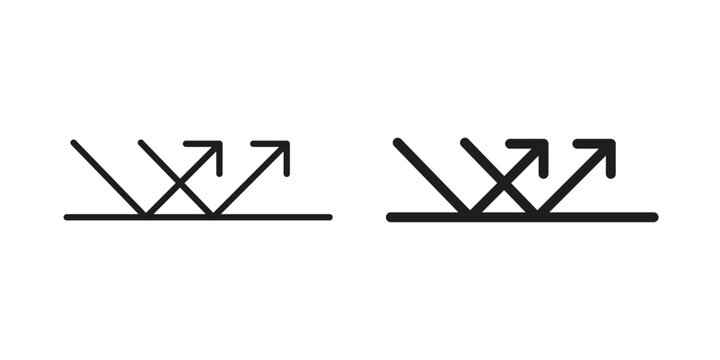 Reflect icon line vector illustration in solid color design