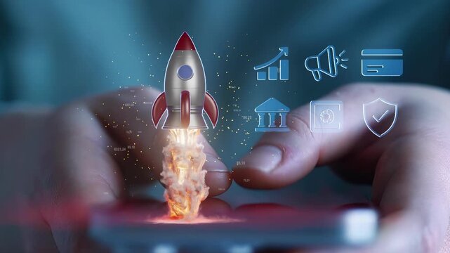 Mobile technology helps launch new ideas for business growth and online presence in digital marketing.