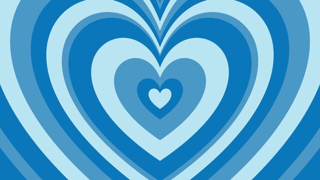 hypnotic looping blue heart men's Day, father's day background illustration	
