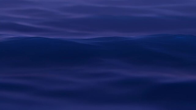 Mesmerizing shades of deep blue ocean water in rippling wave patterns