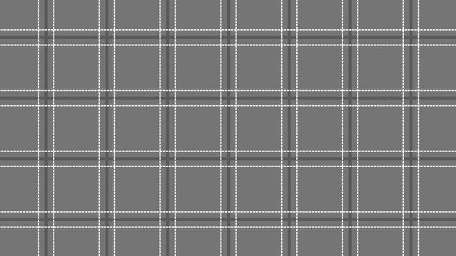 Seamless Grey and White Plaid Pattern Background for Graphic Design and Textile Applications
