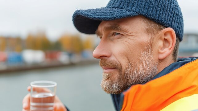 Umweltwissenschaftler analysiert Wasserproben, um die Auswirkungen der &Ouml;lsandgewinnung zu untersuchen