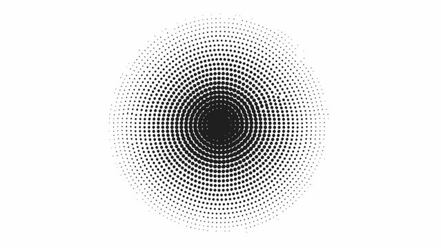 Halftone Circle Pattern: Abstract Gradient Dots Background