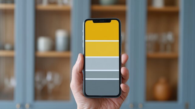 Renovierung und Farbabstimmung in einer Altbauk&uuml;che mit neu lackierten Schr&auml;nken als Inspiration f&uuml;r die Inneneinrichtung