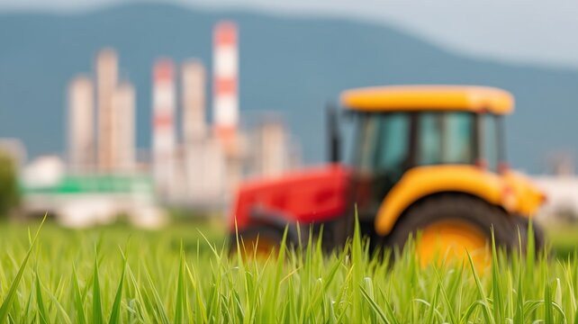 Nachhaltige Landwirtschaftspraktiken, Arbeiter ernten Zuckerrohr f&uuml;r die Biokraftstoffproduktion in der N&auml;he einer Industrieanlage
