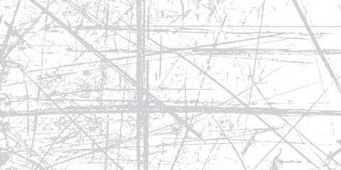Obraz premium Grungy white surface with white and grey scratched lines