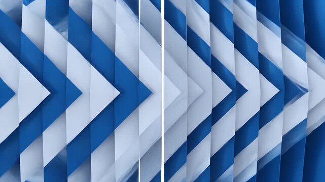 a blue and white tie dye pattern on a fabric with a repeating design of diagonal stripes
